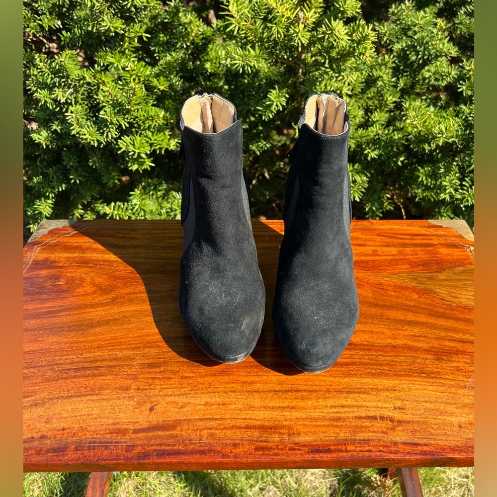 Black Suede Booties